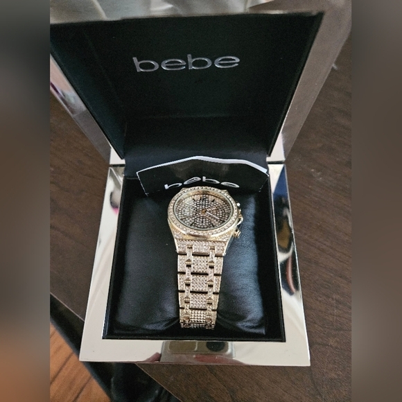 Bebe Full Pave Crystal Bezel Watch - Picture 11 of 11